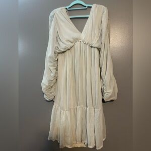 Midi asos cream dress